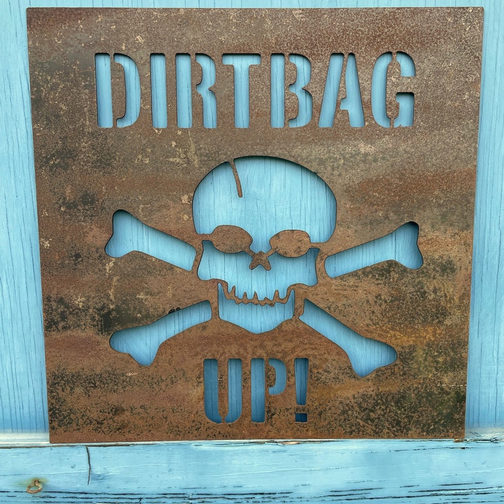 Dirtbags baseball metal sign